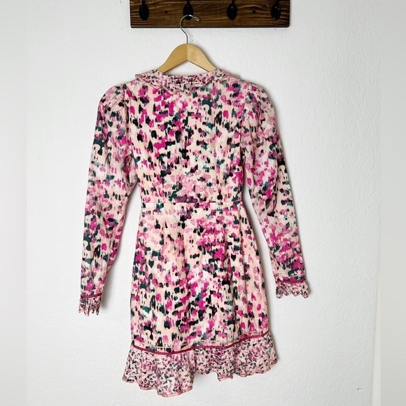 Rococo Sand MIMI Pastel Ruffled Wrap Mini Dress - Picture 6 of 8